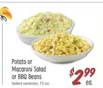 Sprouts Farmers Market Potato Or Macaroni Salad Or Bbq Beans offer