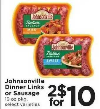 SHOPPERS Johnsonville Dinner Links Or Sausage offer