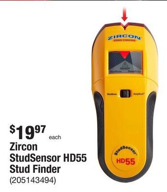 The Home Depot Zircon studsensor hd55 stud finder offer