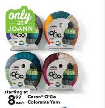 JOANN Caron® O'Go Colorama Yarn offer