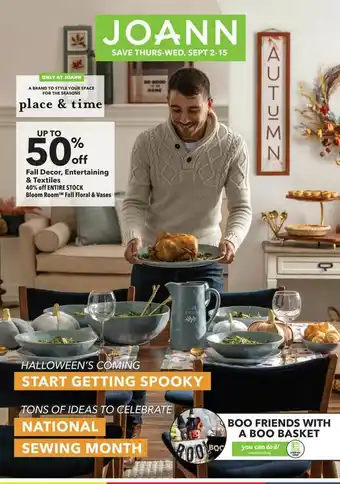 JOANN Fall Decor, Entertaining & Textiles Up To 50% Off offer