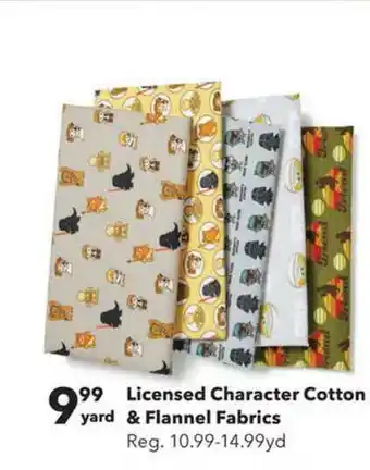JOANN Licensed Character Cotton & Flannel Fabrics offer
