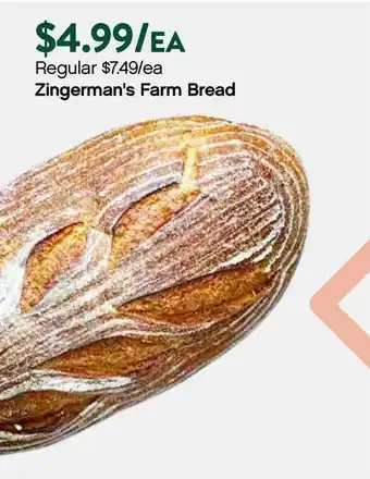Plum Market Zingerman's Farm Bread offer