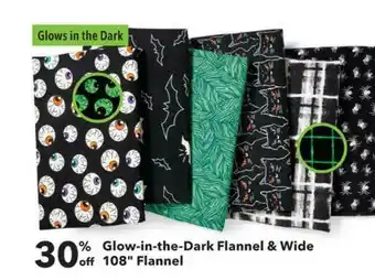 JOANN Glow-In-The-Dark Flannel & Wide 108 offer