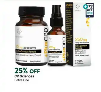 Plum Market CV Sciences Entire Line 25% Off offer