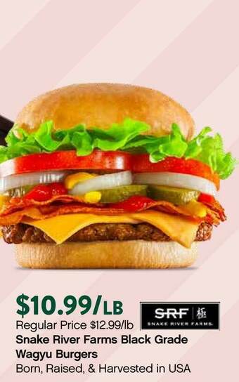 Plum Market Snake River Farms Black Grade Wagyu Burgers offer