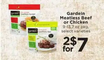 SHOPPERS Gardein Meatless Beef Or Chicken offer