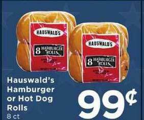SHOPPERS Hauswald's Hamburger Or Hot Dog Rolls offer