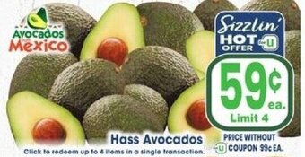 Jewel-Osco Hass Avocados offer