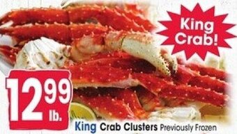 Jewel-Osco King Crab Clusters offer