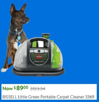 Walmart BISSELL Little Green Portable Carpet Cleaner 3369 offer