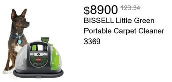 Walmart BISSELL Little Green Portable Carpet Cleaner 3369 offer