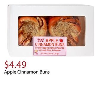 Trader Joe's Apple cinnamon buns offer