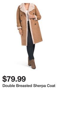 TJ Maxx Double breasted sherpa coat offer