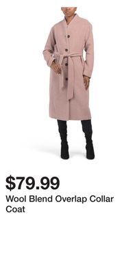 TJ Maxx Wool blend overlap collar coat offer