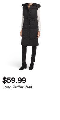 TJ Maxx Long puffer vest offer