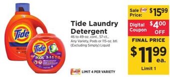 ShopRite Laundry detergent offer