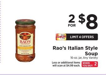 ShopRite Italian style soup offer