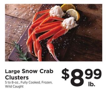 ShopRite Large snow crab clusters offer