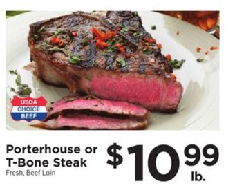 ShopRite Porterhouse or t-bone steak offer