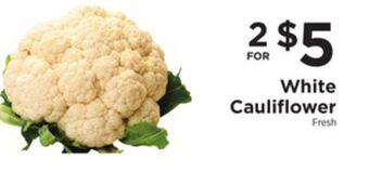 ShopRite White cauliflower offer