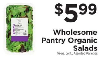 ShopRite Organic salads offer