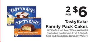 ShopRite Family pack cakes offer