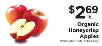 ShopRite Organic honeycrisp apples offer