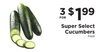 ShopRite Super select cucumbers offer