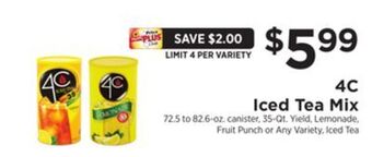 ShopRite Iced tea mix offer