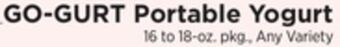 ShopRite Portable yogurt offer