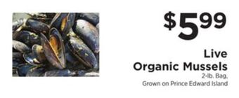 ShopRite Live organic mussels offer