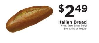 ShopRite Italian bread offer