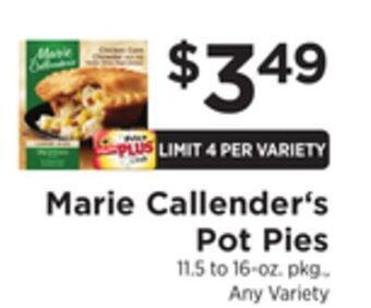 ShopRite Pot pies offer
