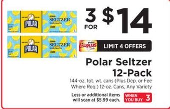 ShopRite Seltzer 12-pack offer