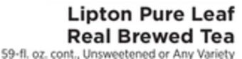 ShopRite Pure leaf real brewed tea offer