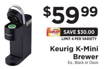 ShopRite K-mini brewer offer