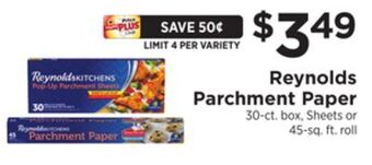 ShopRite Parchment paper offer