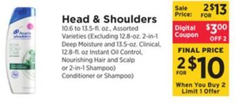 ShopRite Head & shoulders offer