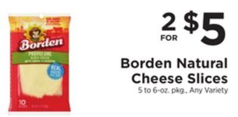 ShopRite Natural cheese slices offer