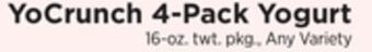 ShopRite 4-pack yogurt offer
