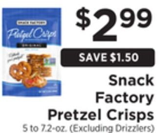 ShopRite Pretzel crisps offer