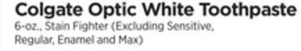 ShopRite Optic white toothpaste offer