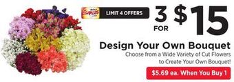 ShopRite Design your own bouquet offer
