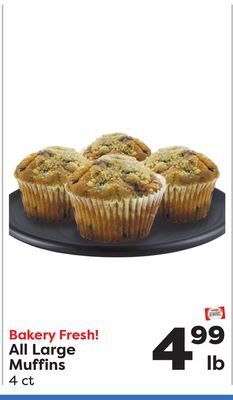 Weis Markets All large muffins offer