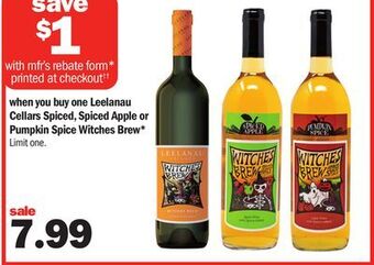 Meijer Cellars spiced, spiced apple or pumpkin spice witches brew offer