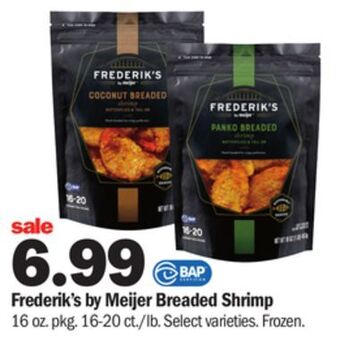 Meijer Frederik's by meijer breaded shrimp offer