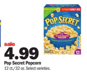 Meijer Pop secret popcorn offer