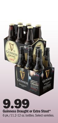 Meijer Guinness draught or extra stout offer
