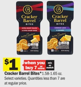 Meijer Cracker barrel bites offer